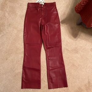 L’AGENCE Kendra Coated Cropped Flare Jean